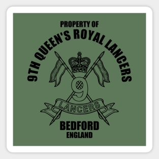 9th Queen's Royal Lancers Bedford Magnet